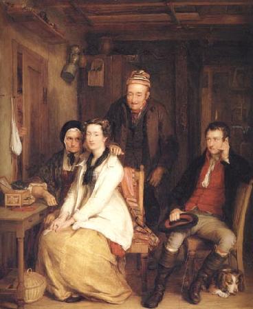 Sir David Wilkie The Refusal from Burns's Song of 'Duncan Gray' Germany oil painting art